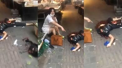 重庆砍人惊魂！女子因爱生恨错认老公侄女为小三 刀砍头腹肠流一地尸首分离 血腥现场围观者尖叫！